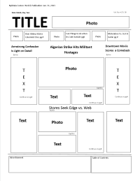 elements of a newspaper layout